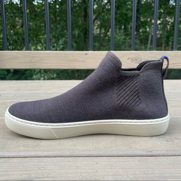 Rothy’s The Chelsea Merino Wool Espresso knit sneaker boots size 8 - Picture 10 of 16